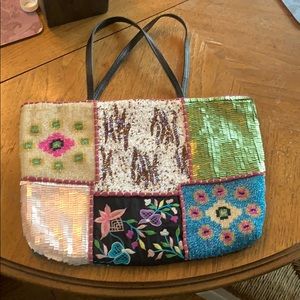 Christiana tote bag beaded